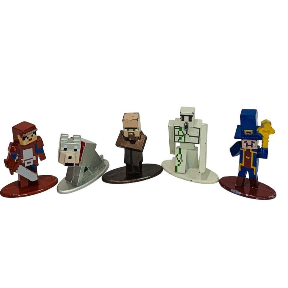 Jada Toys Minecraft Diecast Metal Figurines Figures Microsoft Set of 4